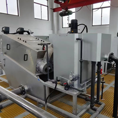 Fully Automatic Large Spiral Screw Sludge Dewatering Machine For Industrial Wastewater Treatment