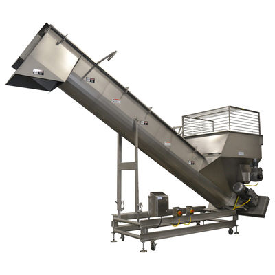 Inclined Shaftless Spiral Conveyor Anti Winding For Viscous Sludge And Sticky Materials