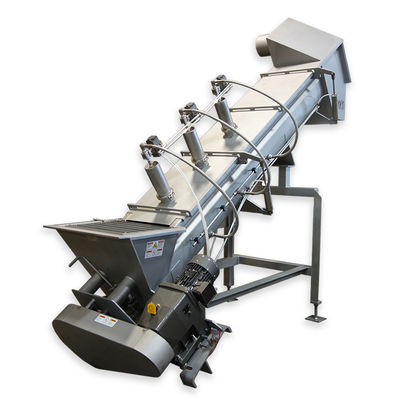 Mobile Flexible Screw Conveyor With Casters For Portable Loading And Unloading