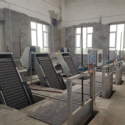 Self Cleaning Backwash Rotary Mechanical Screen Wastewater Automatic Nozzle Washdown Non Clogging Operation